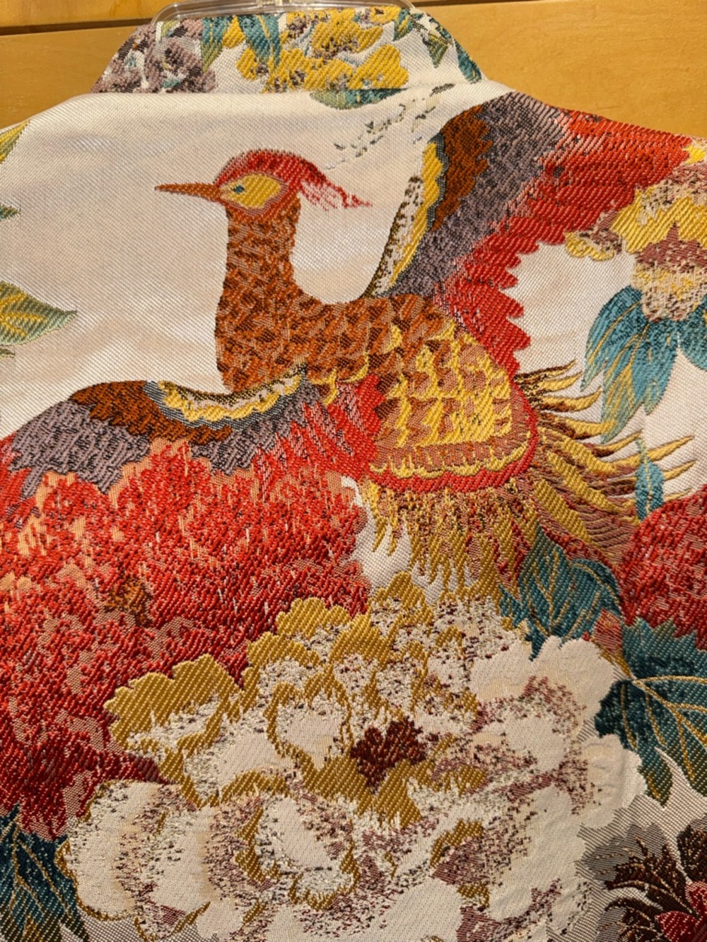 Floral Brocade Mandarin Collar Jacket in Multi-Color - Picture 10 of 10